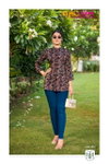 Orio By Tips And Tops Rayon Wrinkle Printed Western Top Wholesalers In Delhi
